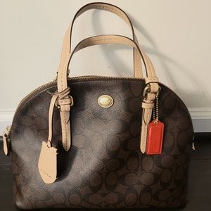 Coach satchel style handbag